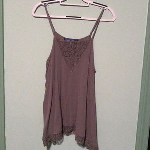 Tank Top with Lace Detailing